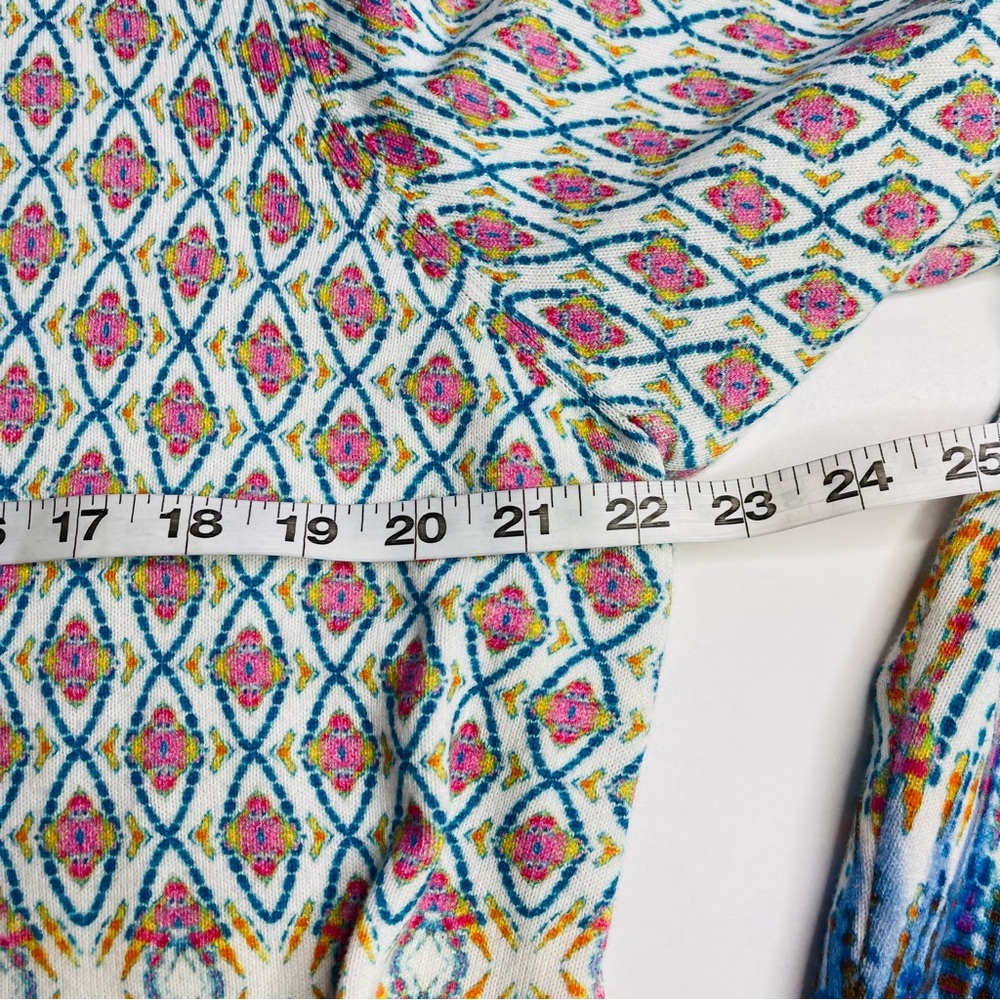 Sundance Multicolor Diamond Pattern Cardigan - Picture 6 of 9